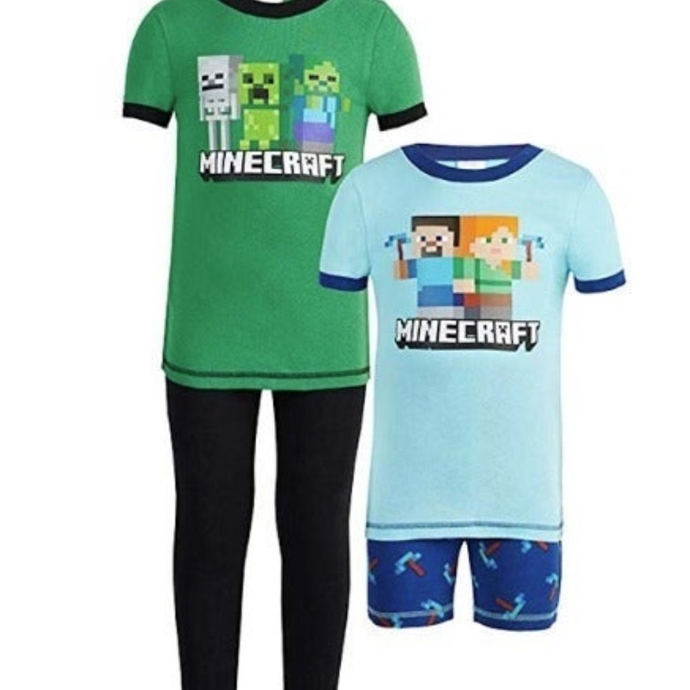 Komar Kids Boys 4 Piece Pajama Sleepwear 2T- 3T-4T